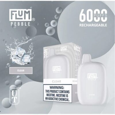 Flum Pebble 6000 puffs Clear