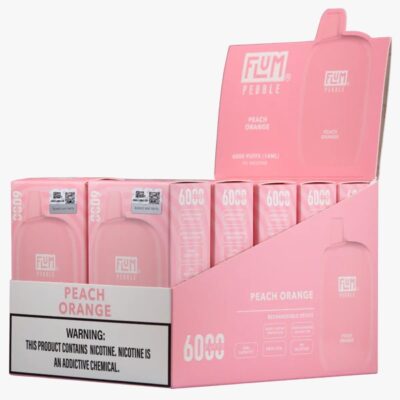 Peach Icy 6000 puffs 10 pack