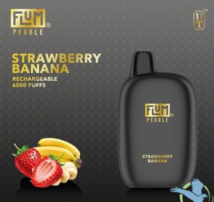 Flum Pebble 6000 puffs Strawberry Banana